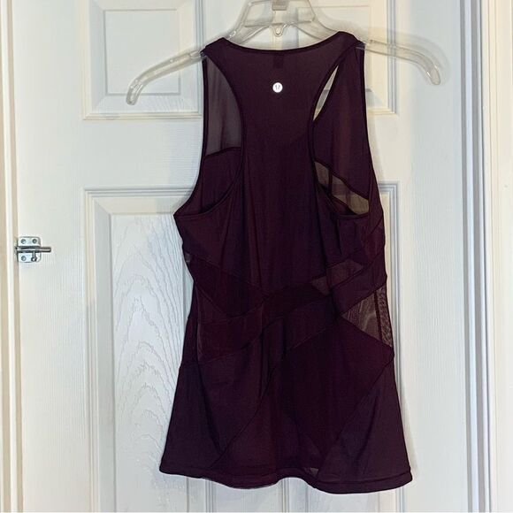 Lululemon Mesh In Motion Racerback Dark Adobe Size 8 - Picture 2 of 9